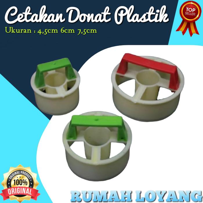 Gambar Cetakan Donat Plastik 1 set 3 ukuran - 1set dari Rumahloyang undefined Tokopedia