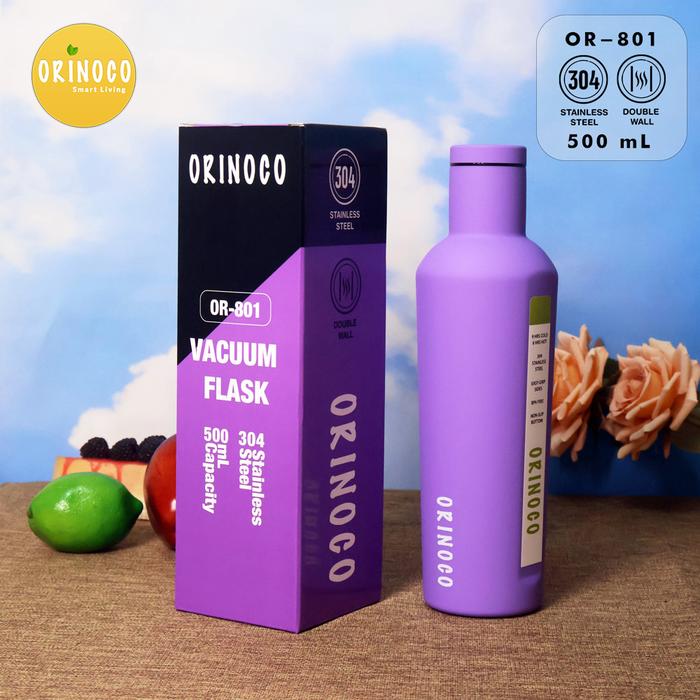 Gambar Tumbler Keren OR-801 Botol Minum Termos Anti Bocor Tahan Panas Dingin 500ML - Midnight Purple dari Kioslunchbox bogor undefined Tokopedia