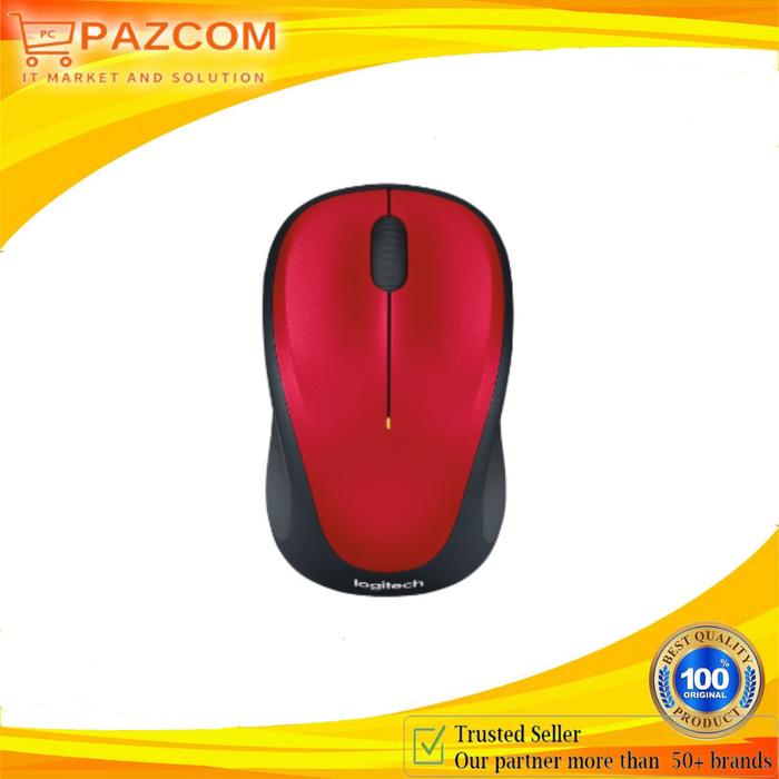 Gambar Logitech Wireless Mouse M235 Original - Merah dari Pazcom undefined Tokopedia