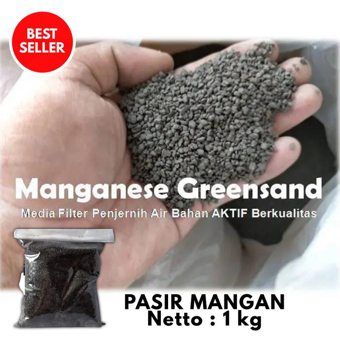 Gambar Pasir penjernih air terbaik / manganese greensand premium quality 25kg - 1kg dari BRUDAK STORE undefined Tokopedia