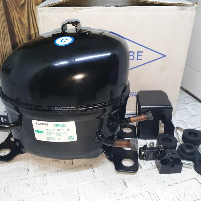 Gambar kompresor kulkas / compressor kulkas fuji SR52 1/6 HP dari Pilar17 undefined Tokopedia