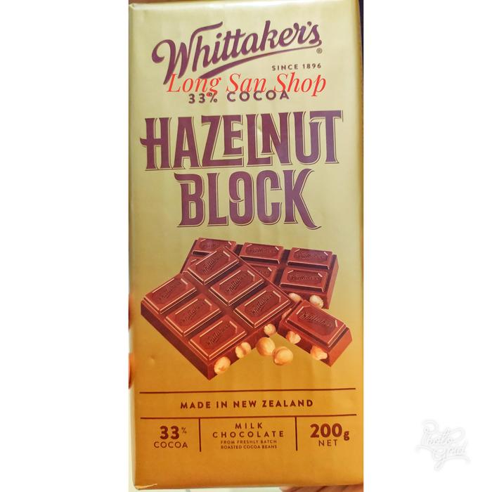 Jual PROMO !! Whittaker's Hazelnut Block Chocolate Bar Coklat Impor ...