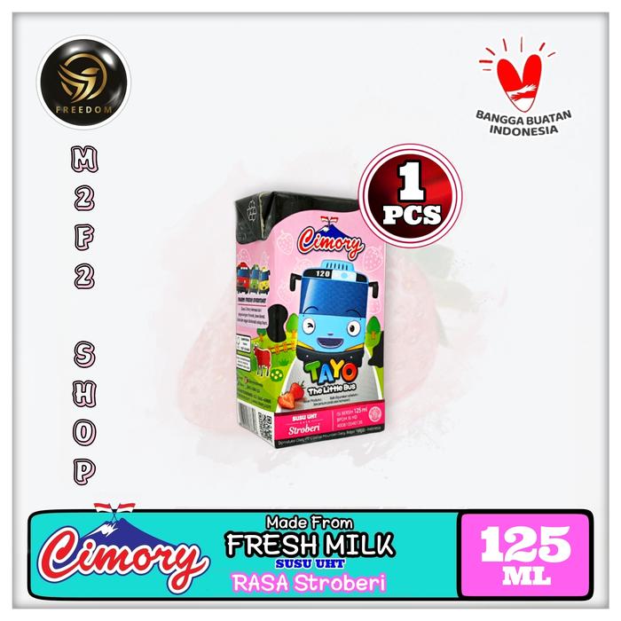 Gambar Susu Cimory Fresh Milk Kotak UHT Stroberi | Strawberry 125 ml (Satuan) dari M2F2 Shop - Paseban undefined Tokopedia