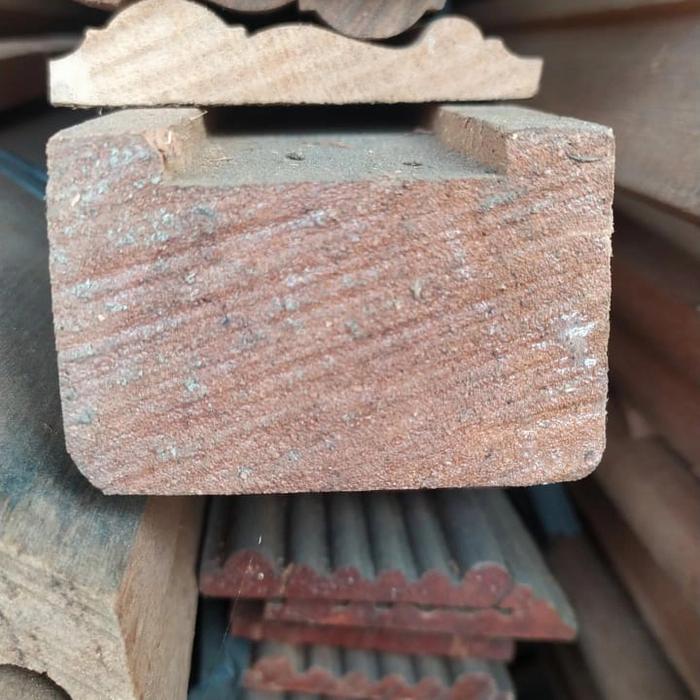 Gambar kayu railing tangga handle pegangan kamper ukuran besar 3pcs coak 4cm dari Tri Murcti Corporation undefined Tokopedia