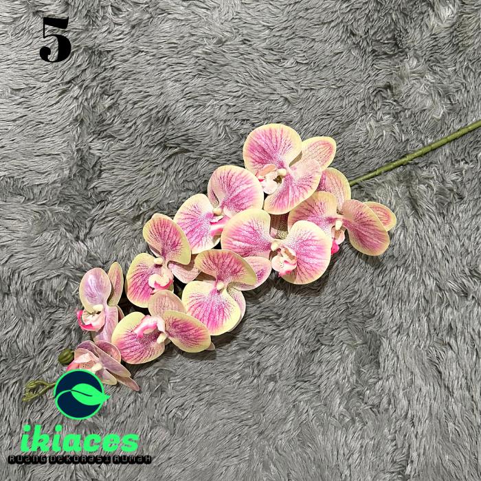 Gambar BUNGA ANGGREK ARTIFICIAL JUMBO TANGKAI DEKORASI BUNGA ANGGREK PLASTIK - 5 dari ikiaces undefined Tokopedia
