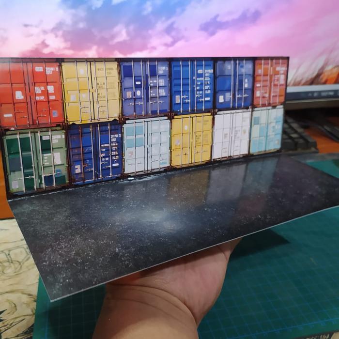 Gambar Diorama Parkiran Hotwheels Diecast Skala 64 Papercraft Peti Kemas - Peti 2 dari TokoGarasihwku undefined Tokopedia