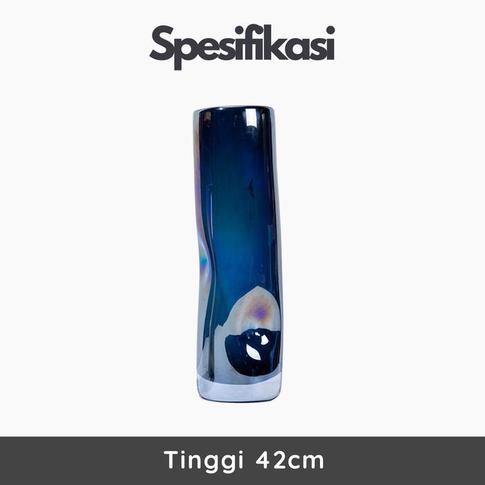 Gambar Vas Bunga Ougeli Gradient biru Pot Bunga ornamen Interior Rumah - High dari MOOZ Interior undefined Tokopedia