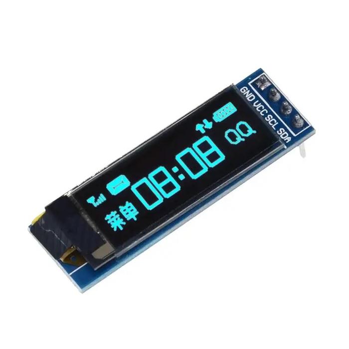 Gambar LCD OLED 0.91 Inch White Blue 128X32 12832 I2C Display Module - Biru dari AIF Robotic undefined Tokopedia
