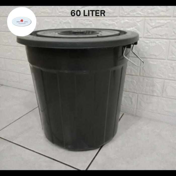 Gambar ember 60 liter tutup polaris / tong besar 60 liter dari INDOJAYA HOUSEWARE undefined Tokopedia