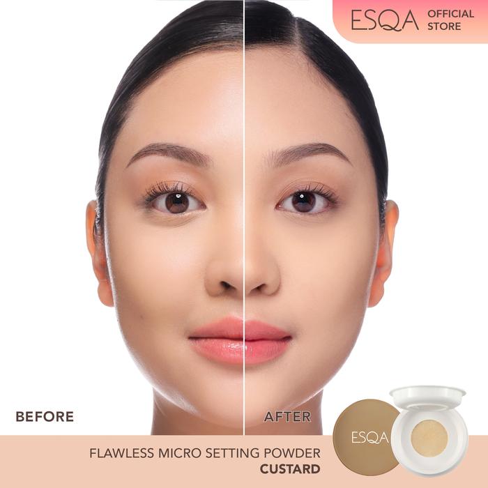 Gambar ESQA Flawless Micro Setting Powder – - Custard dari Esqa Cosmetics undefined Tokopedia