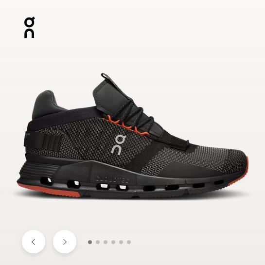Gambar Original On Running Cloudnova Running Shoes - Black Flame dari OutdoorGearShopOnline undefined Tokopedia