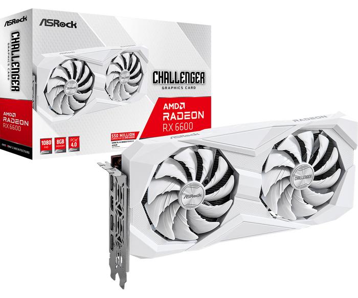 Gambar ASRock Radeon RX 6600 Challenger WHITE 8Gb GDDR6 - WHITE EDITION dari Asrock Official Store undefined Tokopedia