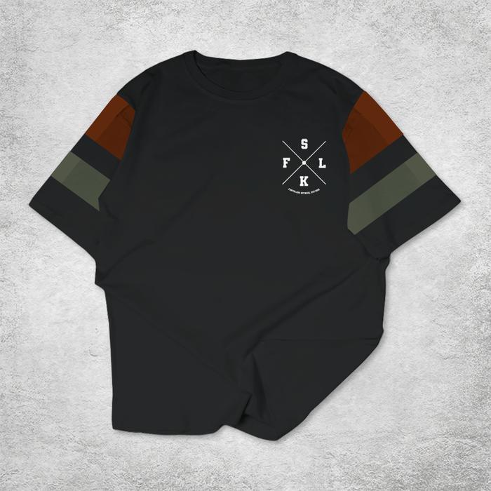 Gambar FortKlass Kaos LINE FKLS Pria Katun Combed 24s Reguler Fit Kaos Pria Lengan Pendek Unisex Panjang Hitam Polos Tshirt - Abu-abu, S dari Fortklass undefined Tokopedia