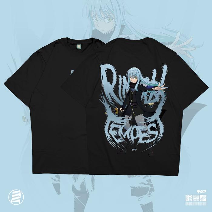 Gambar T-Shirt Rimuru Tempest Tensei shitara Slime Datta ken Kaos DJA Cloth - Hitam, 3XS dari DJA CLOTH undefined Tokopedia