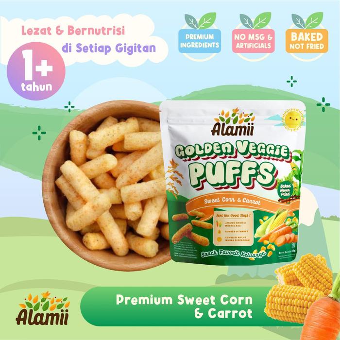 Gambar Golden Veggie Puffs 25gr / Alamii / Non MSG dari Dapur Supplies undefined Tokopedia
