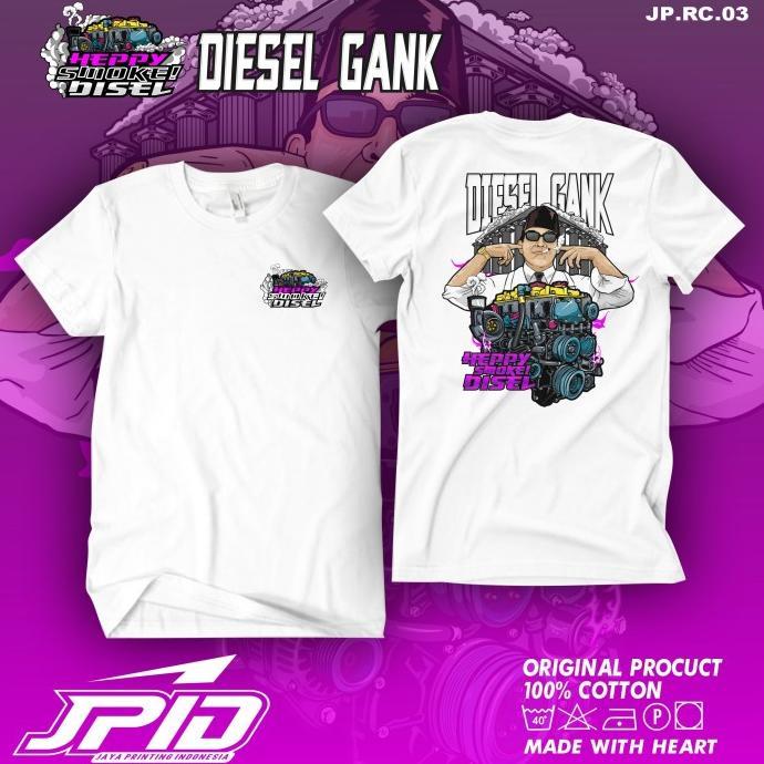 Gambar Kaos Disel Gank - Baju Distro Pria GANK DIESEL T-Shirt Diesel Otomotif - Hitam, 3XXL dari jan'mart undefined 5 Tokopedia