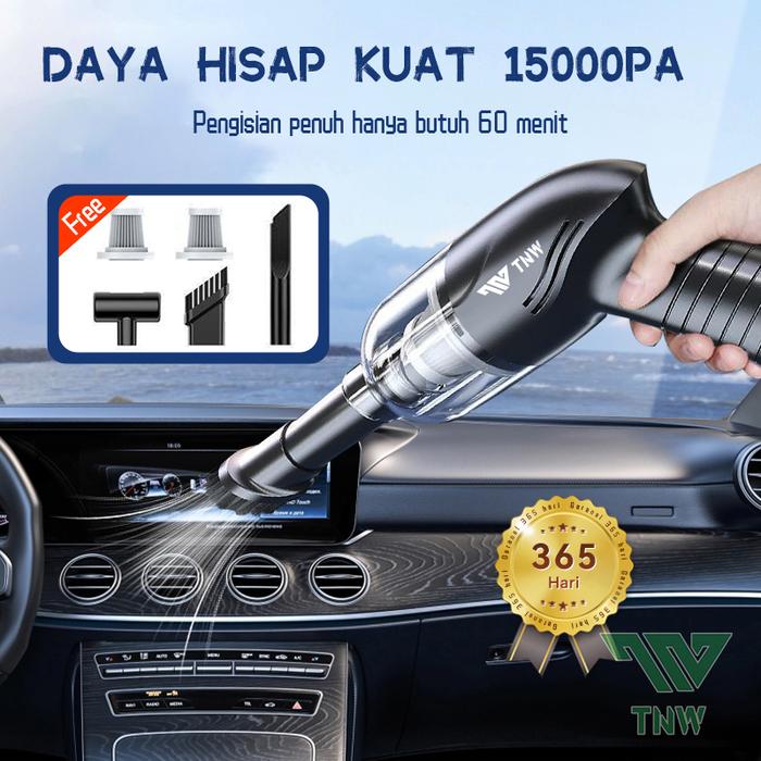 Gambar T&W Mini Vakum Mobil Penyedot Debu Portable Wireless Vacuum Cleaner dari TNW Tech undefined Tokopedia