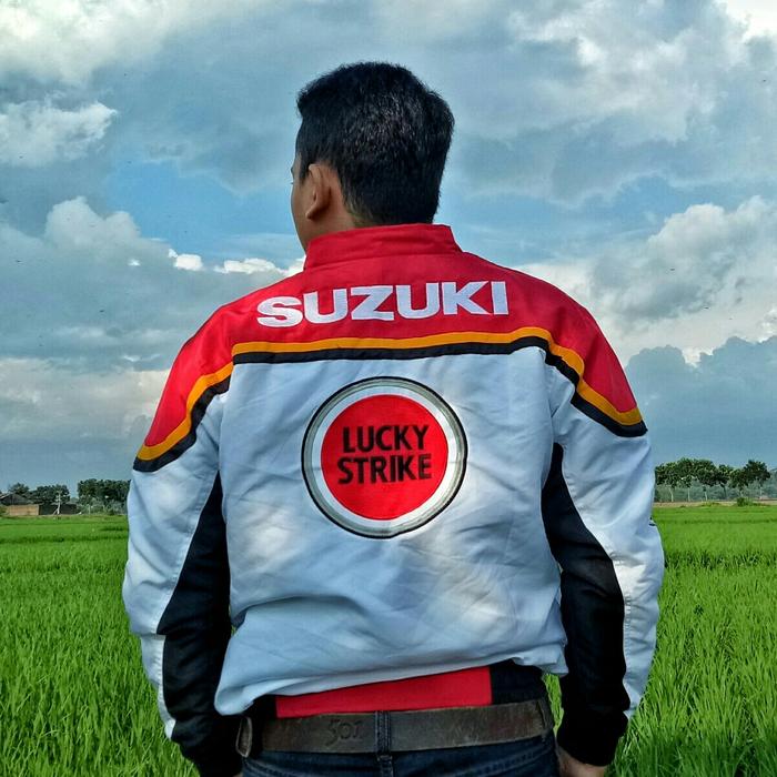 LUCKY STRIKE TEAM SUZUKI レザージャケット ✨新品✨ SUZUKI