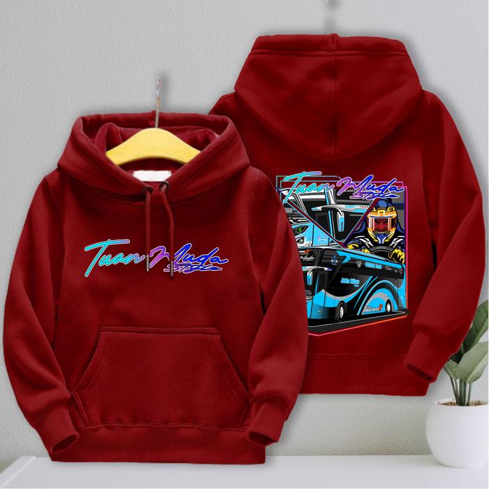 Gambar kaos bus anak tuan muda biru baju bis Tuan Muda basuri terbaru - maroon, M dari lexs kidsshop undefined Tokopedia