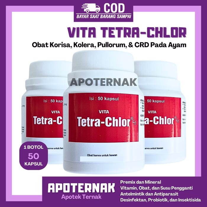 Gambar TETRA CHLOR 50kapsul Medion | Obat Ayam Batuk Pilek dari Apoternak Indonesia undefined Tokopedia