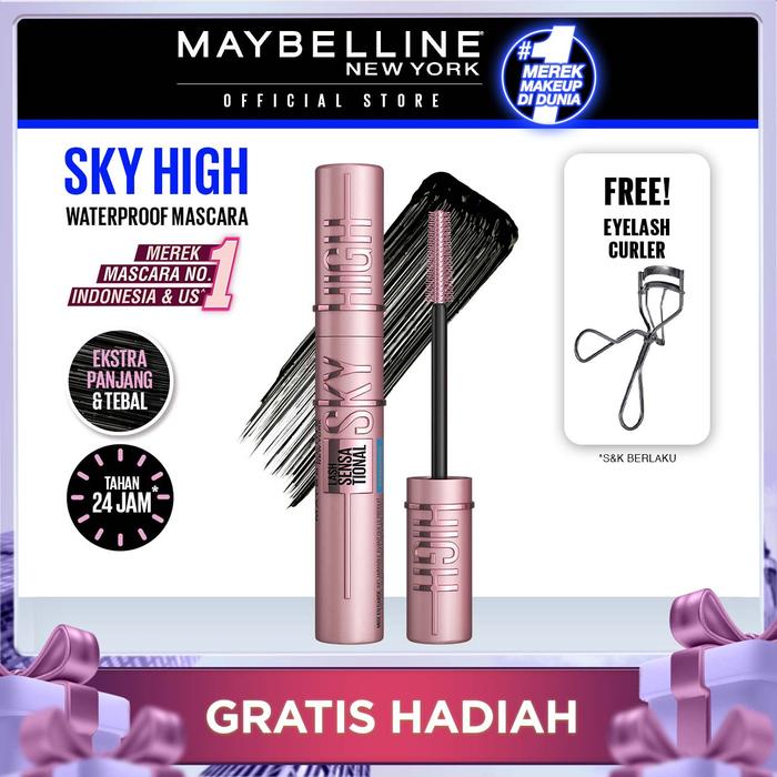 Gambar Maybelline Lash Sensational Sky High Mascara - Get Lash Curler dari Maybelline Official Shop undefined Tokopedia