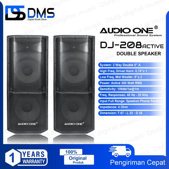 Gambar Speaker Aktif Audio One DJ Series Double 8,10,12,15inch ORIGINAL - DJ 8inch dari Digital Musik Store undefined Tokopedia