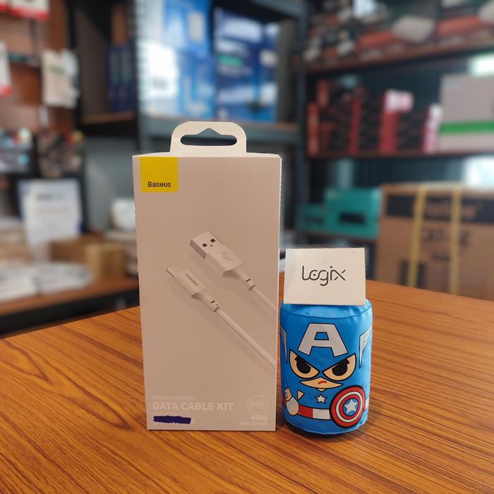Gambar BASEUS Wisdom Kabel Data Charger USB TYPE C 1.5m 5A 40W Fast Charging dari Logix-Shop undefined Tokopedia