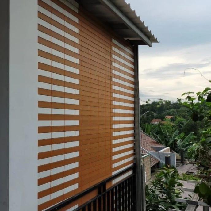Gambar Krey tirai gulung outdoor penahan tampias hujan dan panas bahan PVC - Gambar 5, P200cm×T200cm dari Siha Sintetis undefined Tokopedia