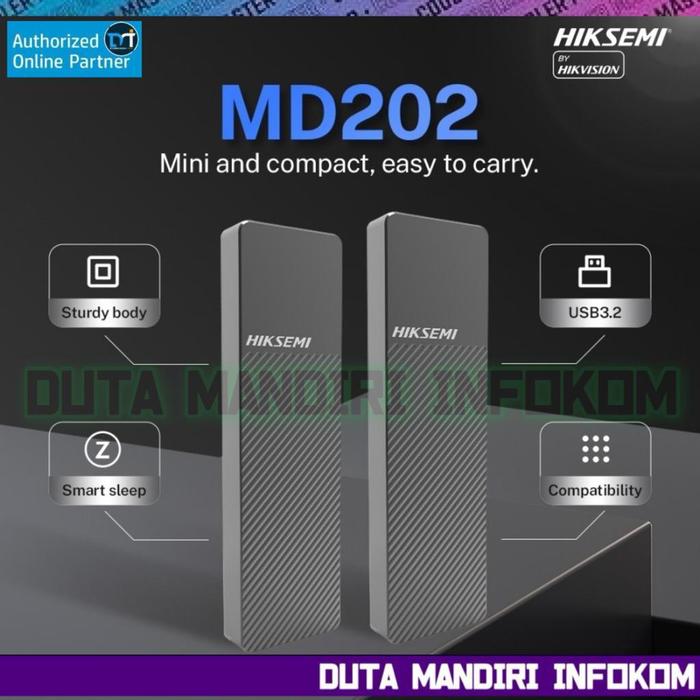 Gambar Hiksemi MD202 - Dual Protocol M.2 NVMe NGFF SATA USB 3.2 Enclosure SSD dari Duta Mandiri Infokom undefined Tokopedia