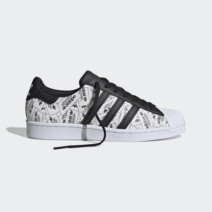 Jual Adidas Superstar Reflective Black White not Gazelle Stan