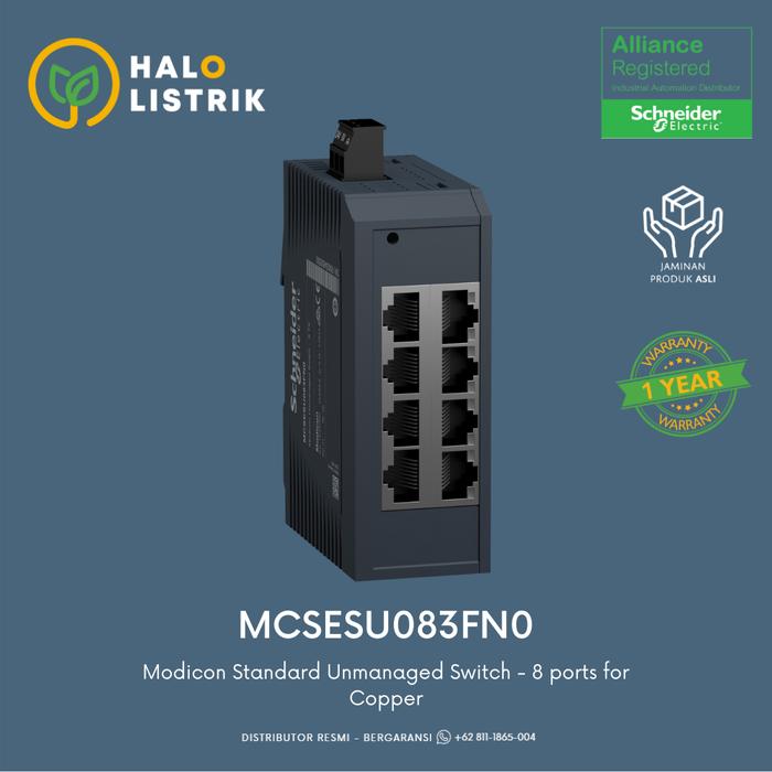 Gambar MCSESU083FN0 Network Switch, Modicon Networking Schneider Electric dari Halo Listrik undefined Tokopedia