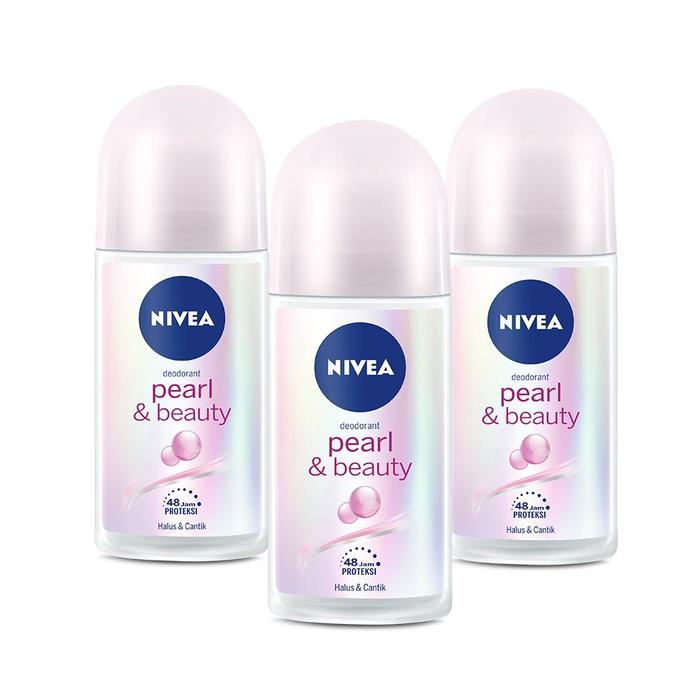 Gambar Nivea Personal Care Deodorant Pearl & Beauty Roll-On 3 X 50 Ml - Triplepack dari jumricoklatt undefined Tokopedia