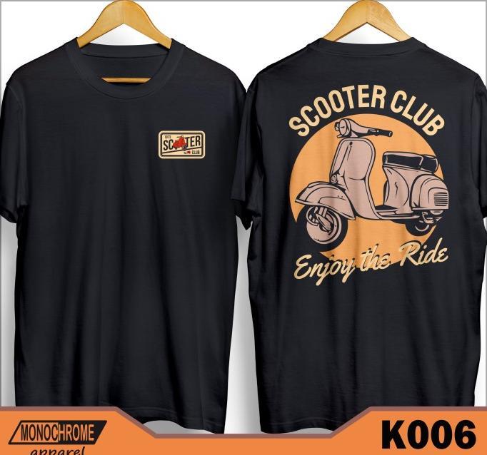 Jual Kaos Baju Distro Pria 002 Vespa Scooter Scooterist
