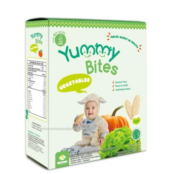 Gambar Yummy Bites Baby RICE CRAKERS / Biskuit Snack Bayi Mpasi Sehat 6m+ - 25g Vegetable dari HealthyFarm18 undefined Tokopedia