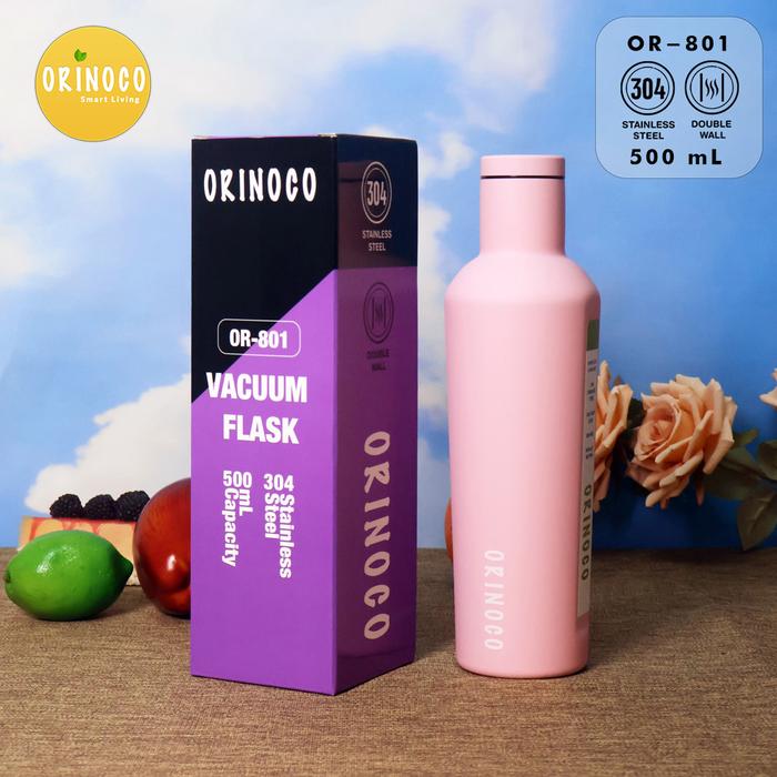 Gambar Tumbler Keren OR-801 Botol Minum Termos Anti Bocor Tahan Panas Dingin 500ML - Baby Pink dari Kioslunchbox bogor Kota Bogor Tokopedia