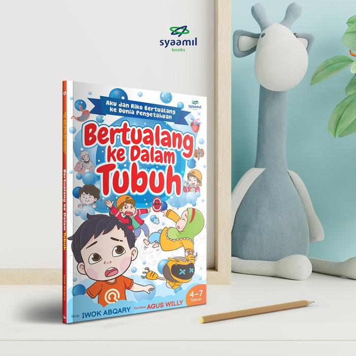 Gambar Buku Anak Komik Riko - Bertualang  ke dalam Tubuh (Bisa Custom Nama) - Reguler dari Syaamil Quran_NEW Kota Bandung Tokopedia