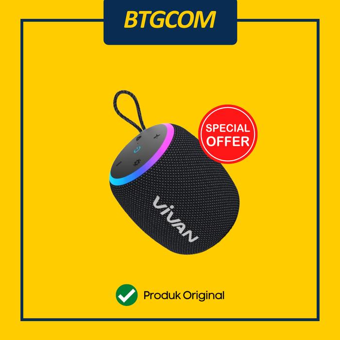 Gambar VIVAN VS15 BLUETOOTH SPEAKER SURROUND SOUND 360° WATERPROOF IPX7 dari btgcom undefined Tokopedia