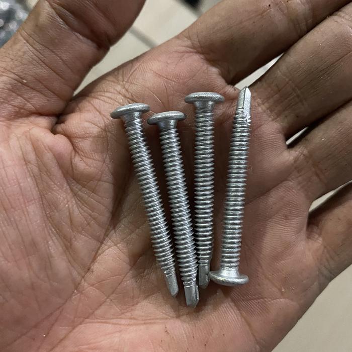 Gambar (Paket 100pcs) sekrup wafer head 10 x 50 - Putih dari Sinar baut dua putra undefined Tokopedia