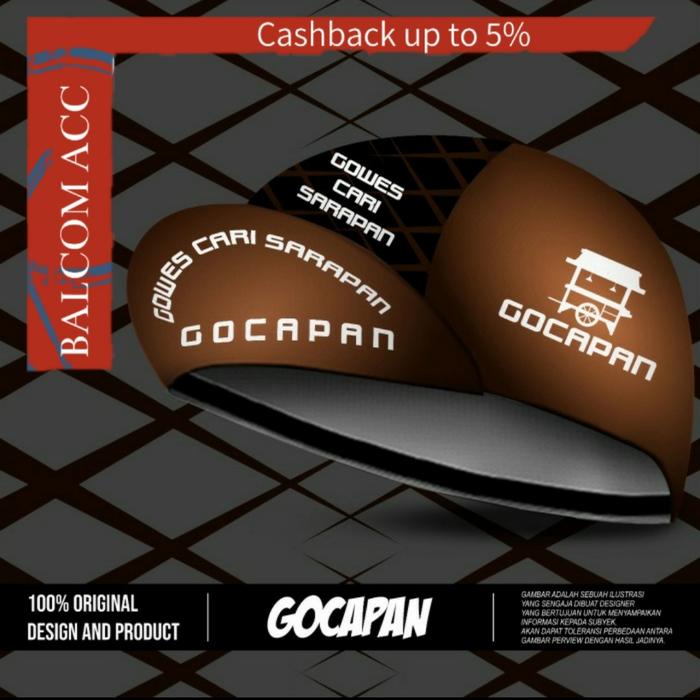 Gambar CYCLING CAP GOCAPAN (TOPI SEPEDA) dari BALCOM ACC undefined Tokopedia