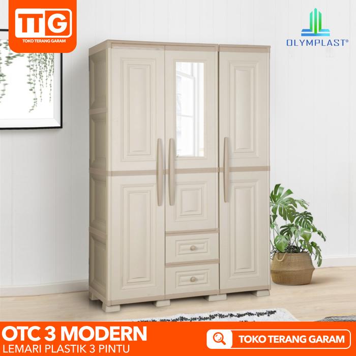 Olymplast Lemari Pakaian Plastik 3 Pintu Otc 3 Pl Modern