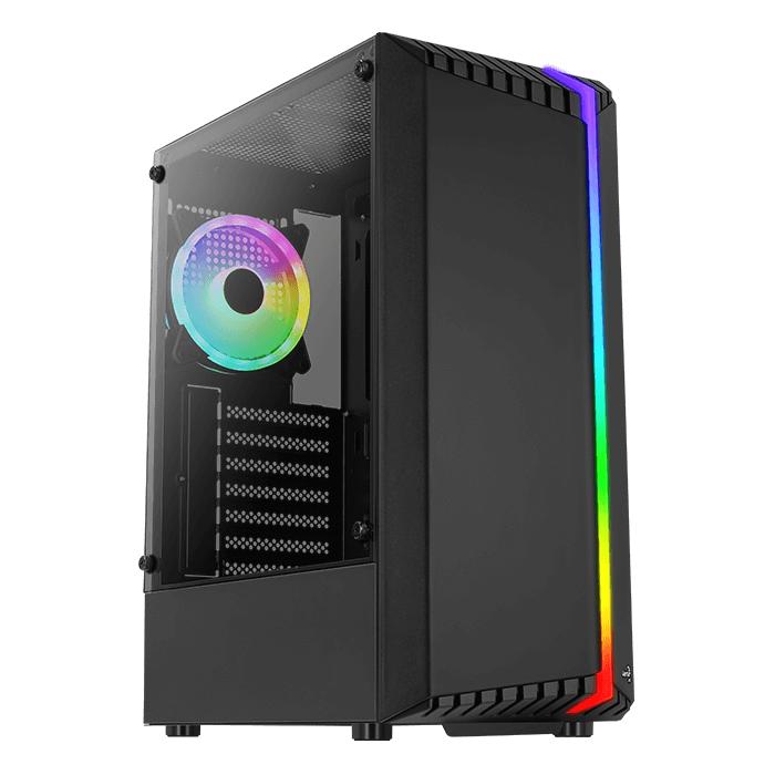 Gambar AeroCool Bionic RGB ATX PC Case - Hitam dari COC Komputer undefined Tokopedia