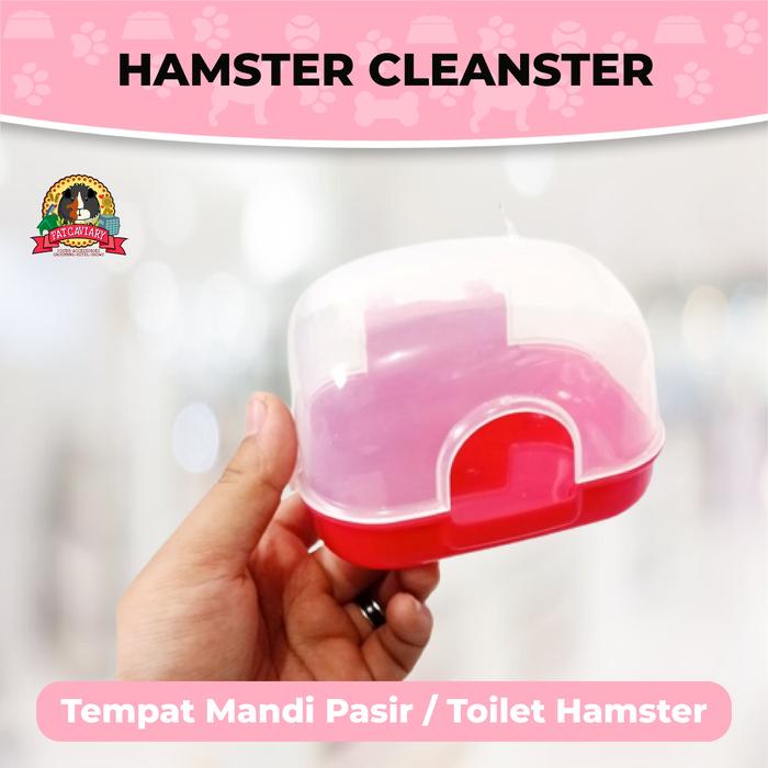 Gambar Mainan Hamster Tempat Mandi Hamster Cleanster Jumbo FF012 - Merah dari FAT CAVIARY undefined Tokopedia