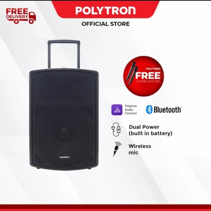Gambar Polytron Paspro 15F3 15 inch Pas Pro 15F3 Wireless Speaker - Kargo dari Value Mart Surabaya_NEW undefined Tokopedia