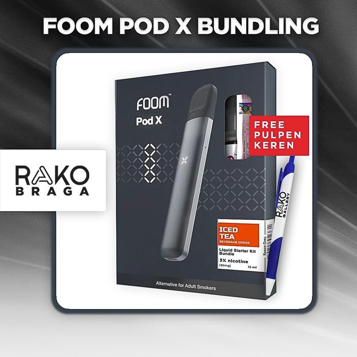 Gambar Foom Pod X Bundling Refill 15ml Starter Pack - Iced Tea, Brilliant Gold dari RELX Braga undefined Tokopedia