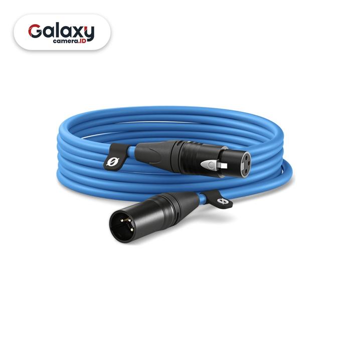 Gambar Rode XLR3M  XLR Male to Female Cable Kabel Audio XLR-3M Original - Biru dari Galaxy Camera Kota Tangerang Tokopedia