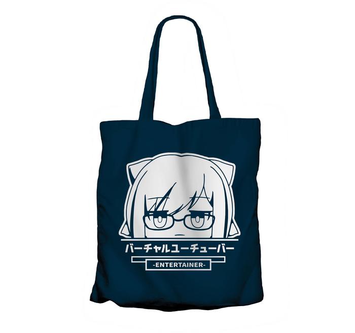 Gambar Tote bag anime vtuber YUUJIN A peeker - HOLOLIVE JP 100% canvas - NAVY V2, NON RESLETING dari mangjapan undefined Tokopedia