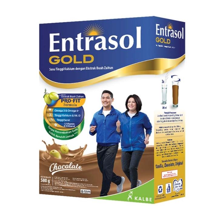 Gambar Entrasol Gold Susu Bubuk Nutrisi Dewasa Chocolate 580 g dari BigSmart jakarta utara undefined Tokopedia