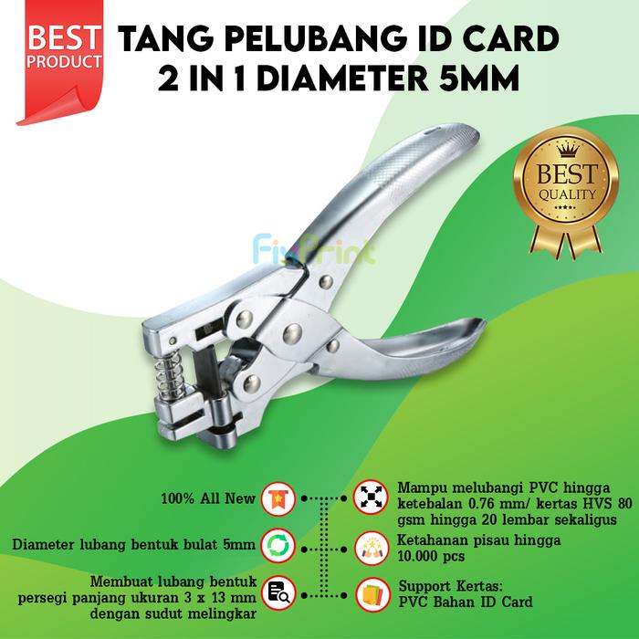 Gambar Tang Pembolong Id Card Oval Dan Bulat dari FixPrint Yogyakarta undefined Tokopedia