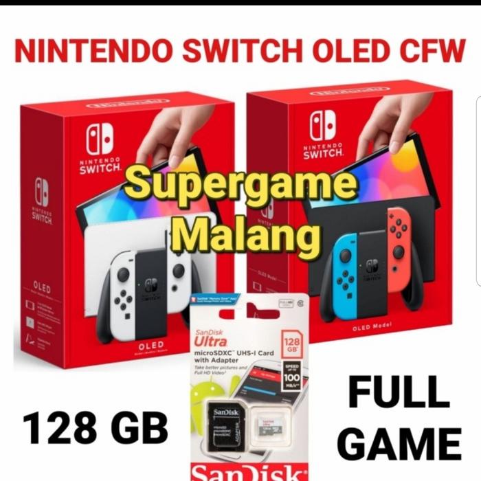 Gambar Nintendo Switch 2 Oled Neon Grey White Putih V 2 V2 OFW CFW Console Game - Oled 128 Giga dari Supergame Malang undefined Tokopedia