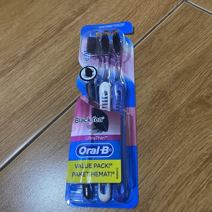 Gambar Oral B Sikat Gigi Ultra Thin Black Tea / Green Tea 3s isi 3pcs - Black Tea  dari Niky Toys Nik undefined Tokopedia